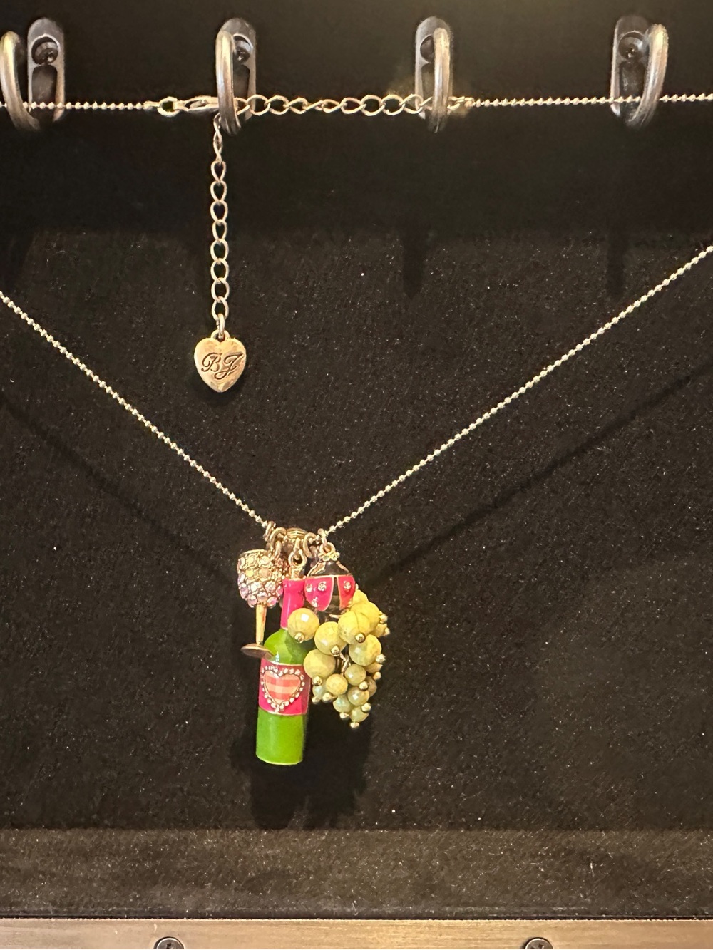 Green Cluster Bead Drop Necklace and Earrings - Women Jewelry